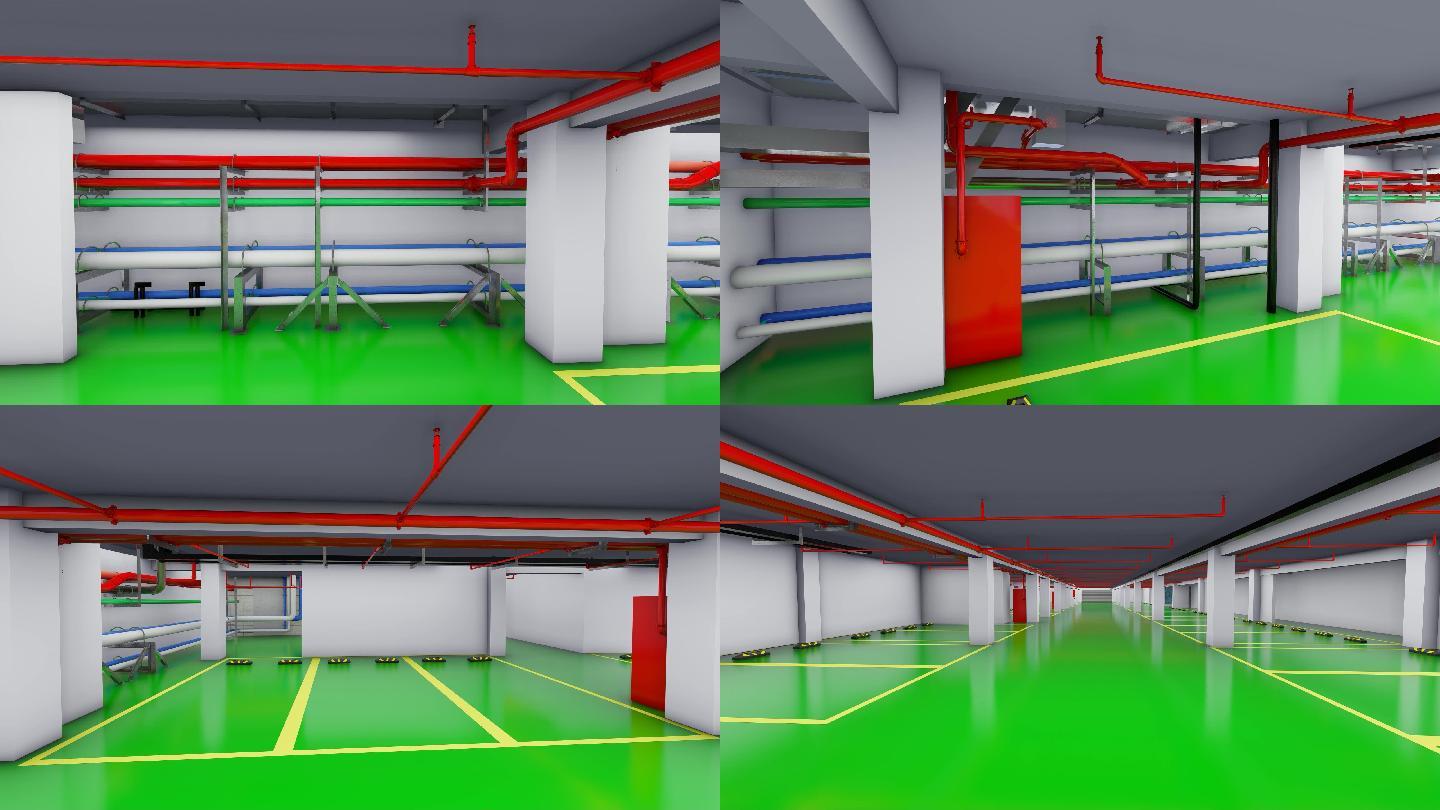 lumion地下車庫機電漫游_2560x1440_高清視頻素材下載(編號:6565777)_